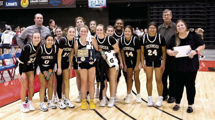 The Tecumseh Lady Savages took Runner-Up in the girls bracket of the Bethel First United Basketball Classic on Dec. 10. Photo provided.