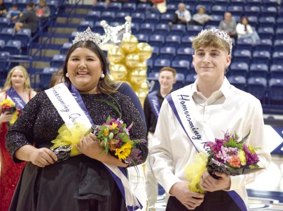 Shawnee High School crowned their homecoming queen on Fri. Jan. 31st. Queen Kanynn Kaseca represented golf and King Trenton McCune represented wrestling. Countywide &amp; Sun/Julie Talton