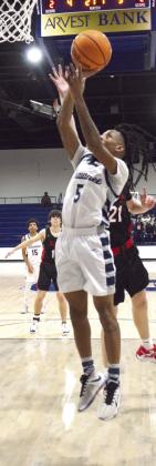Deetrick Beavers adds two to the board in the homecoming game against Bishop Kelley.