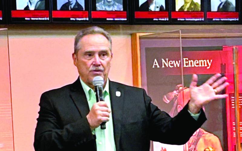 Rep. Danny Sterling addressesd literacy, particularly third-grade reading proficiency. He noted that many of the challenges extend beyond the classroom. Suzie Campbell, Countywide &amp;amp; Sun