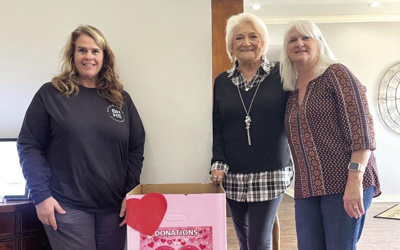 Ladies at BHHS Benchmark Realty took time to pose with the donation box left at their office. Stop by and say hi and leave a donation for the kids in our community who are facing issues that even adults should not be facing. Suzie Campbell, Countywide &amp;amp; Sun