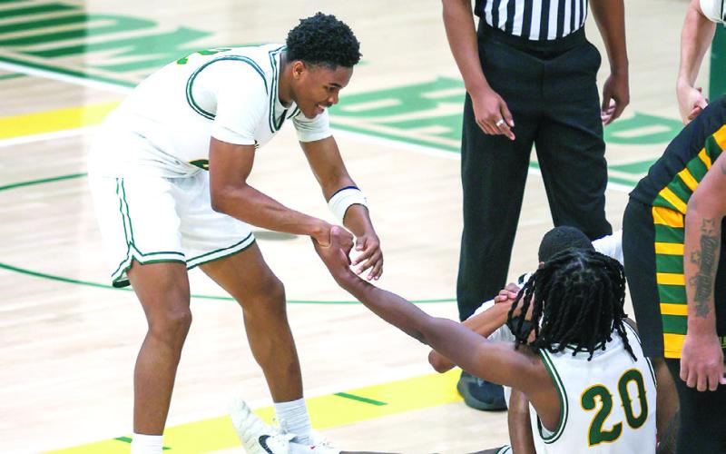 OBU's Joshua Udoumoh added 20 points, seven rebounds, and three assists in the victory against Arkansas Tech for the 66–64 overtime win. Photos Provided