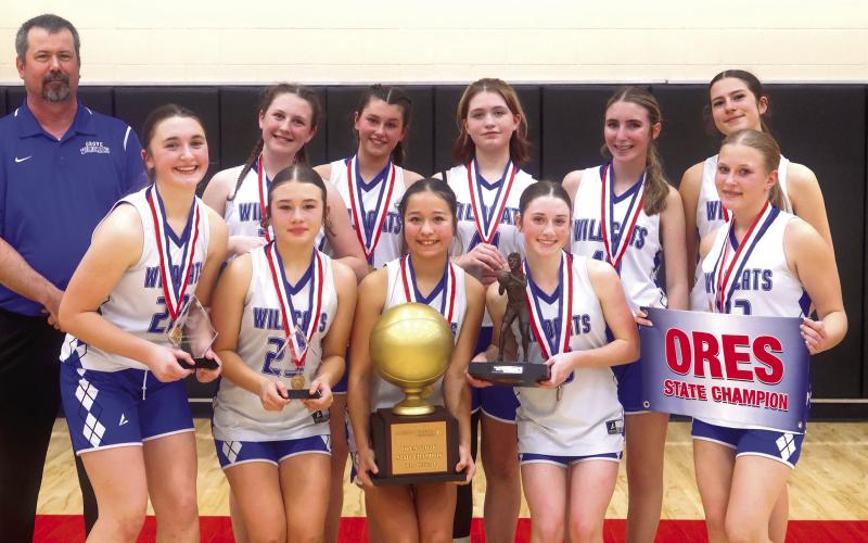 The ORES State basketball championships were held at NRC over Valentine's weekend. Grove girls took the Division 1 Championship as their first tournament win. Photos Courtesy of Gowin Photography