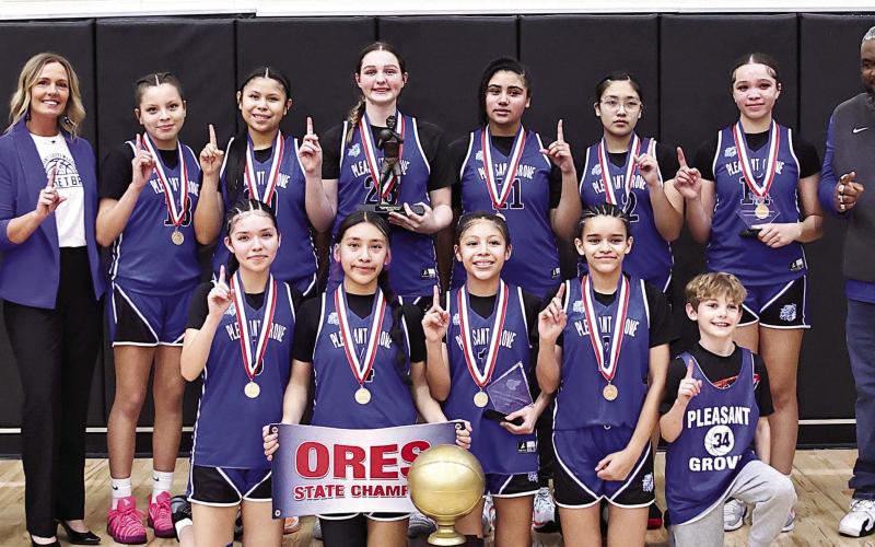 The ORES State basketball championships were held at NRC over Valentine's weekend. .Pleasant Grove girls took the division 3 championship for the third year in a row.