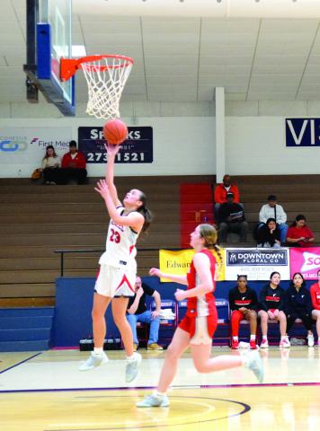 SSC Belle Alona Cooper-Rochovitz barrels down the court for two. Julie Talton, Countywide &amp;amp; Sun