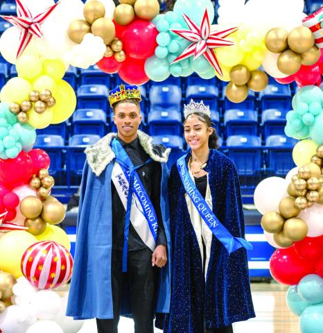 Shawnee High School celebrated Homecoming on Feb. 10, with a memorable night of basketball, school spirit, and tradition as the Wolves took on Tulsa Hale. The evening was capped with victories for both the Lady Wolves and the Wolves, adding to an already electric Homecoming atmosphere. Crowned were Homecoming King Tyray Fleeks and Homecoming Queen Tarilyn Thierry, both representing the track program. Photo courtesy of Shawnee Public Schools