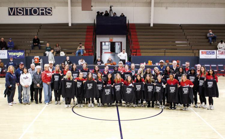 Several Seminole State College community athletic boosters donated funds to provide the SSC Soccer team with sweatshirts commemorating their recent trip to the NJCAA National Tournament. It was the seventh consecutive trip to nationals for Coach Dan Hill and his program. The team finished their season among the Top 4 Division 1 teams in the nation. Photo Provided