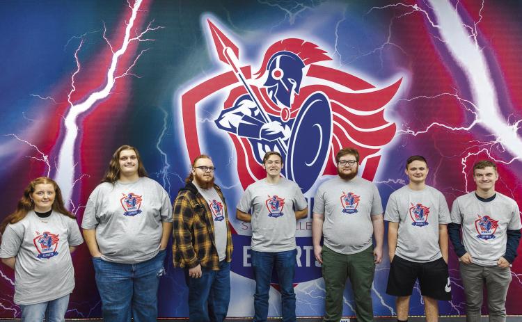Members of the Seminole State College esports team pictured (left to right): Alexandria Flatt, Kashtin Wilson, Braden Carter, Joseph Mull, McCamey Jones, Daxton Likens and Croix Tucker. Not pictured is Destiny Branham. Photo Provided