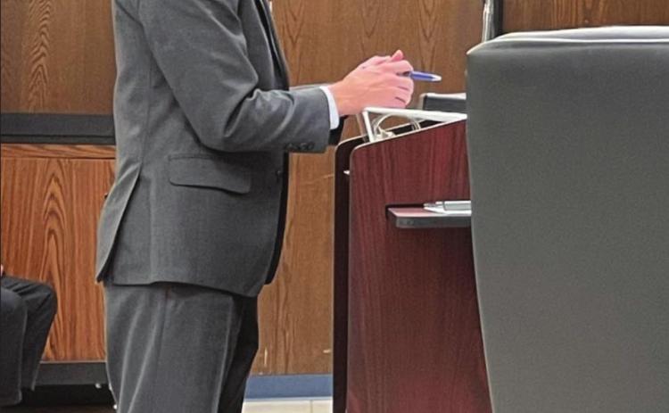 Assistant Finance Director Jacob Bussell addresses the Shawnee City Commission. Countywide &amp; Sun/Loren Knight