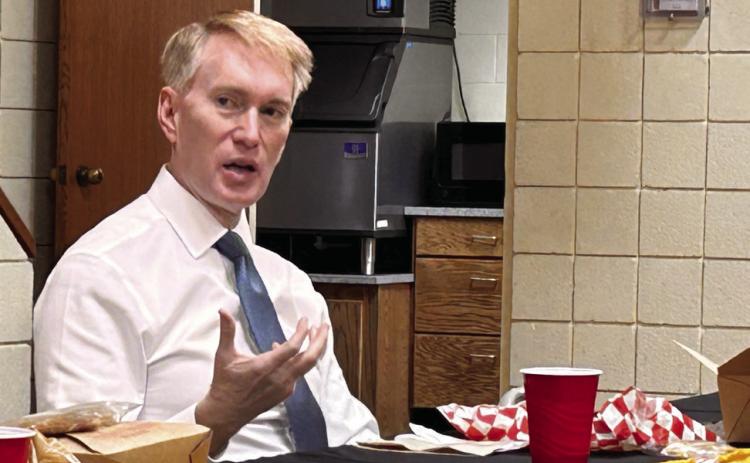Sen. James Lankford sits down with community leaders to hear their concerns and answer questions. Suzie Campbell, Countywide &amp; Sun