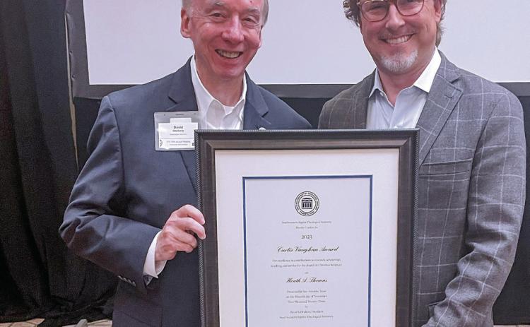 OBU President Receives Prestigious Curtis Vaughan Award