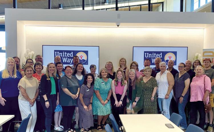 Stakeholders gather to celebrate the United Way of Eastern Frontier Country name change. Photo provided by United Way
