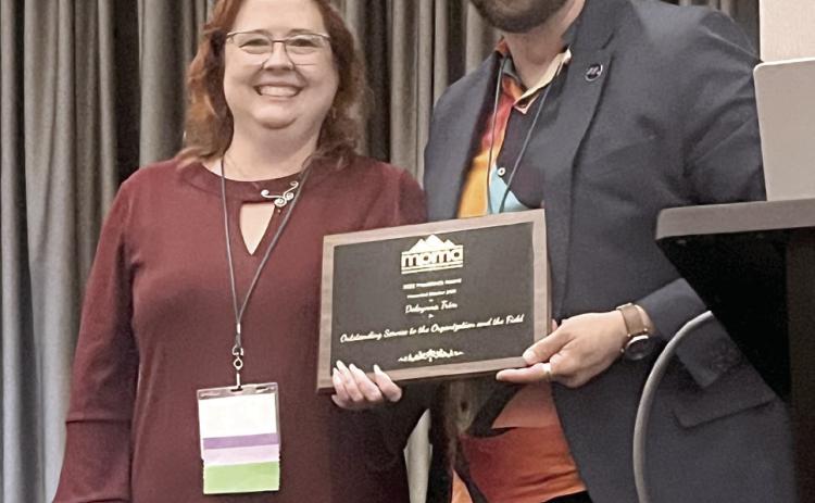 Collections Curator Delaynna Trim (pictured left) has received the Mountain-Plains Museums Association's (MPMA) President's Award. Trim's exceptional contributions to the organization and the museum field are honored with this award. Photo provided