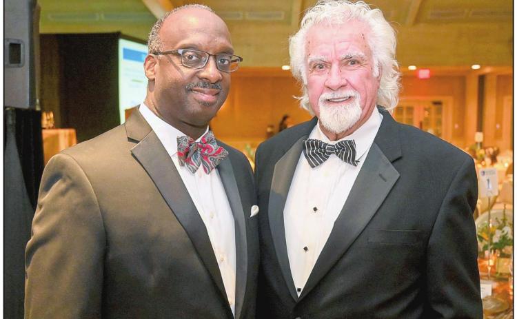 Pictured from left, Oren R. Griffin, dean and Chapman Endowed Chair, UT College of Law and Terry W. West, founder of The West Law Firm. Photo provided