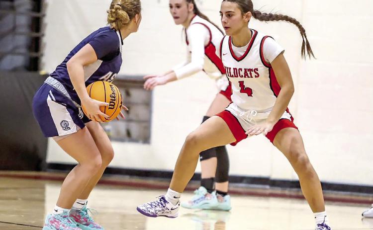 Earlsboro Lady Wildcat freshman Lilly Gentry Photo courtesy of Amanda Elmore