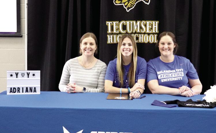 Tecumseh Senior Adriana Fincher signs to Cheer at Oklahoma City University