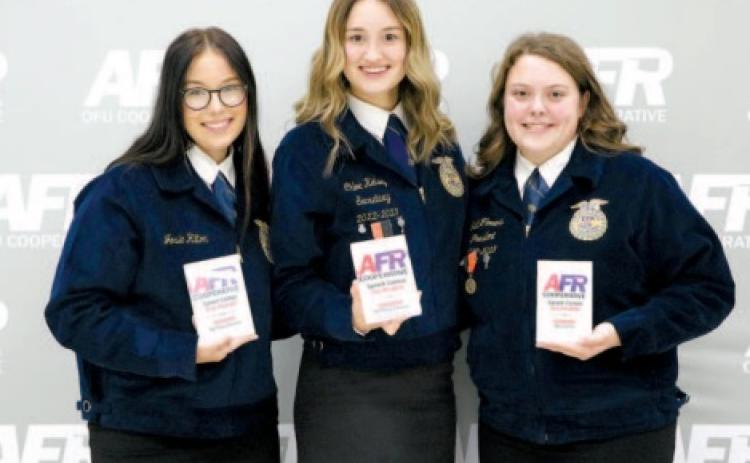 Tecumseh Students Place At Central District AFR Speech Contest