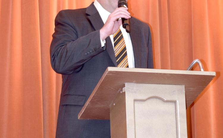 Superintendent Robert Kinsey welcomed the honorees and guests at the annual Tecumseh Public School’s Teacher Award Luncheon on April 23. Julie Talton, Countywide & Sun