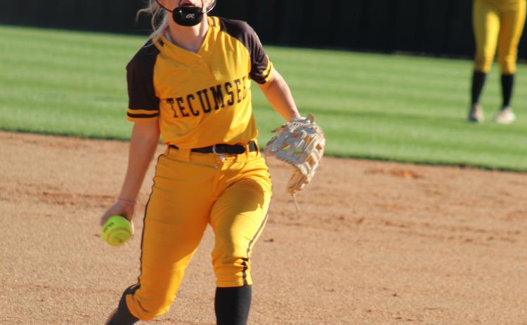 Blakelee Parker pitches during the season opening home game on March 9. Natasha Dunagan, Countywide & Sun