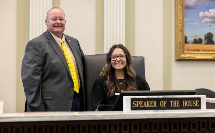 State Rep. Dell Kerbs poses with December Nanaeto. Photos provided.
