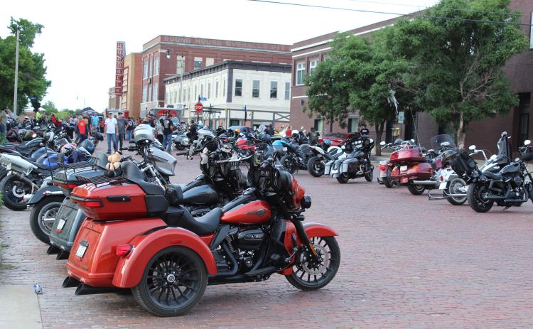 Motorcyles, trikes, vendor booths and food trucks could be found lining Bell Avenue in Downtown Shawnee for "Rides and Rods" on June 18. There were also 20 to 30 hotrods on Main Street, according to the "Rides & Rods Shawnee Oklahoma" Facebook page. This event happens on the third Thursday each month, April through October. Photos by Natasha Dunagan, Countywide & Sun