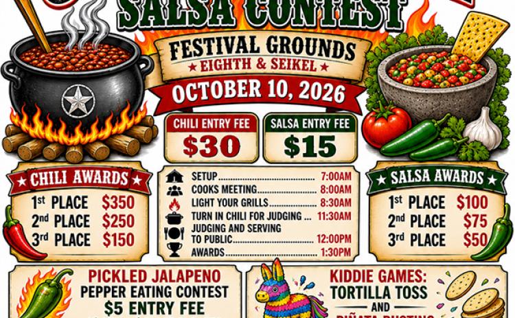McLoud Chili Cookoff & Salsa Contest Flier
