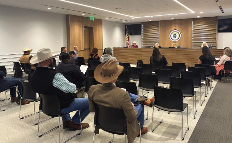 The County Commission Board holds its first meeting in the new Pottawatomie County Commissioner Board Room located in the new County Administration Building, Jan 3, 2023. Countywide &amp; Sun/Suzie Campbell