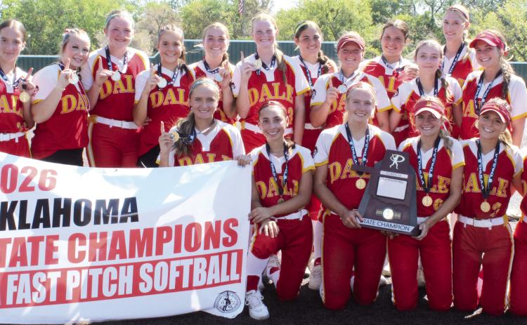 The Dale Lady Pirates Fast Pitch Team won the Class 2A State Championship at FireLake Ball Fields on Oct. 10. The Lady Pirates conquered Crescent, 11-2, in the quarterfinals on Oct. 8; were victorious over Vanoss, 5-4, on Oct. 9; and won over Warner in the Championship, 4-2, in overtime. They end the season with a record of 39-4. Photos by Natasha Dunagan, Countywide &amp; Sun