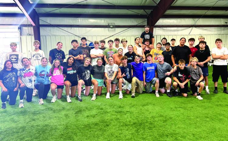 The SHS Wrestlers took a different approach to practice last week and honored the firefighters of the Sept. 11, 2001, bombing rescue efforts. Photo Provided