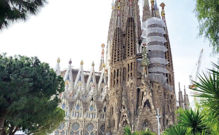 La Sagrada Familia, the larges cathedral in the world and still unfinished. Photo courtesy of Arthenia Haney