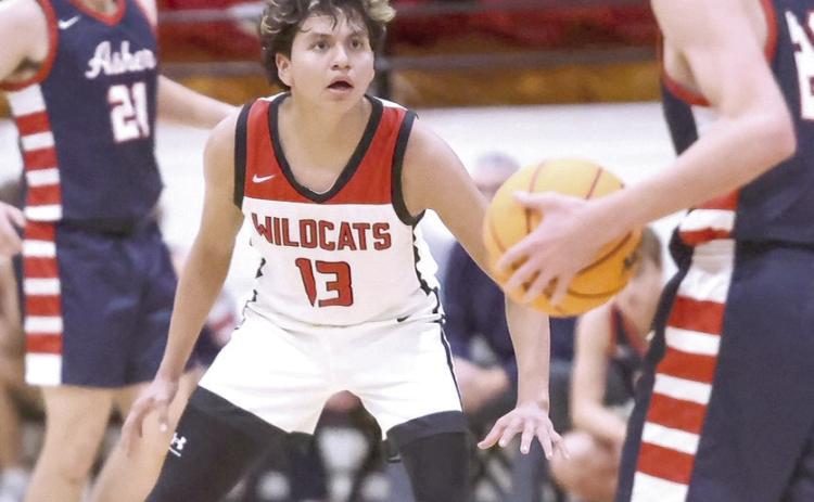 Earlsboro senior-Wesley Lowe locks in on defense. Photo courtesy of Amanda Elmore