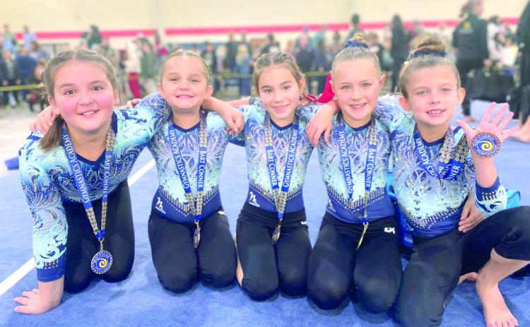Pictured above (from left) are Kyndlee Doolen, Madison Childress, Presley Budka, Addy Murray, and Blakelyn Inman. Photo provided