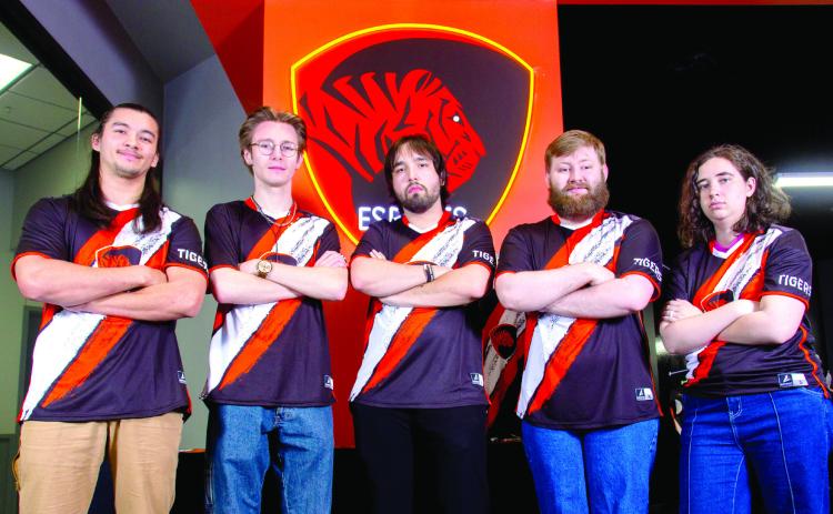ECU Esports League of Legends team - Chris Barker of Ada, Jesse Barker of Ada, Allie Mabry of Ada, Breckin Guevara of Tulsa and Dakota Cao of Pensacola, Fla. - won National Esports Collegiate Conference (NECC) Division 7 West National Championship. Photo provided