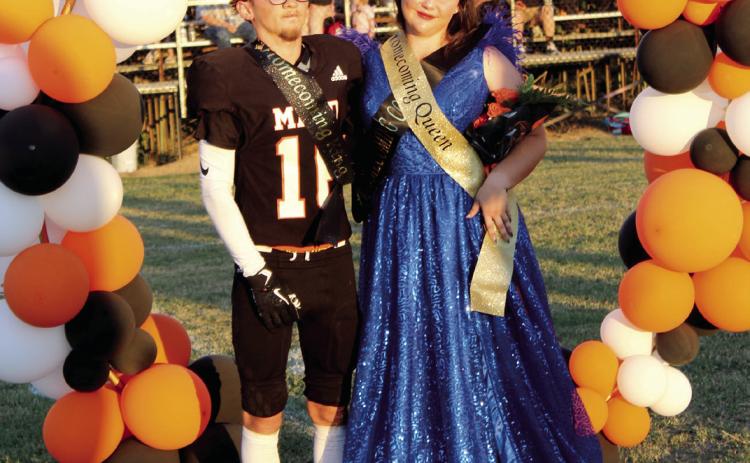 Maud seniors Gabriel Siqueiros and Kaelynn Hoffman were crowned Homecoming King and Queen before the Oct. 9 game against Bowlegs. Natasha Dunagan, Countywide & Sun