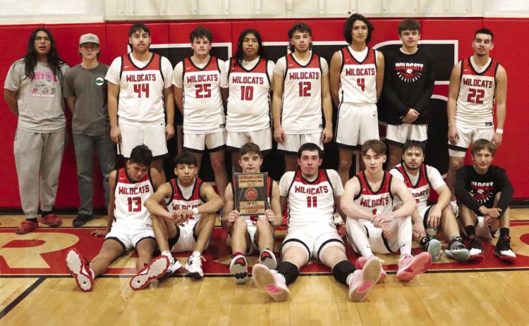 The Earlsboro Wildcats pose after winning the Consolation Bracket of the Jim Walling Classic on Jan. 7. The basketball tournament was held in Earlsboro, Jan. 5-7, and the Lady Wildcats won fourth place. Photo provided by April McGehee.