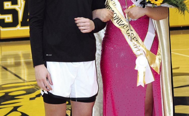 Tecumseh senior Blakeley Sanchez was crowned Basketball Homecoming Queen on Feb. 3. She was escorted by junior Macen McKiddy. The theme for this event was “There’s No Place Like Homecoming.”
