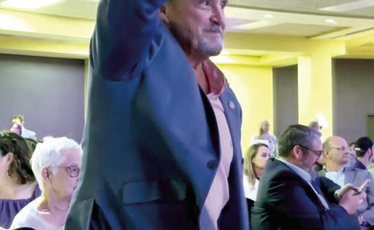 State Rep. Danny Sterling volunteered as a spotter for Project SAFE's Honey Do Auction held Oct. 9, 2025, at The Grand Casino &amp; Resort. The event raised over $186,000 including $75,000 in matching funds from the Paul Milburn Foundation. Suzie Campbell, Countywide &amp; Sun