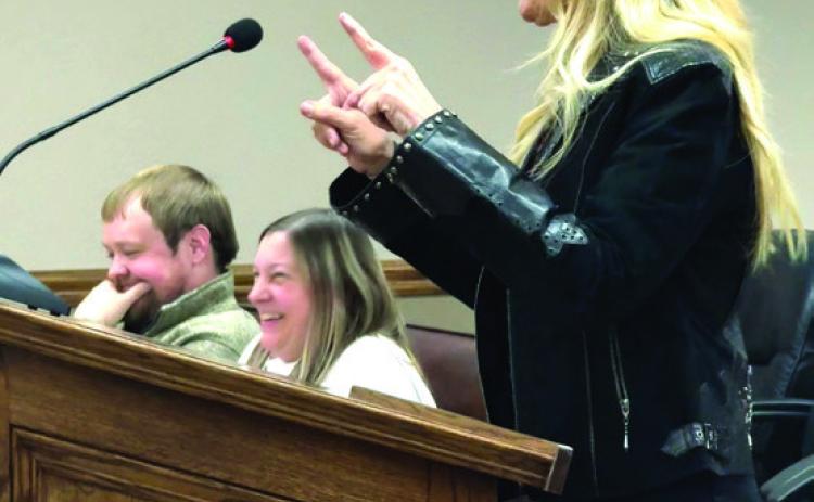 County Commissioner Melissa Dennis clarified that they posted a notice so that she and Commissioner Abby Thompson could be at the meeting at the same time to express their support for McLoud City Manager Cody Roe at the Jan. McLoud City Council Meeting. Julie Talton, Countywide &amp; Sun
