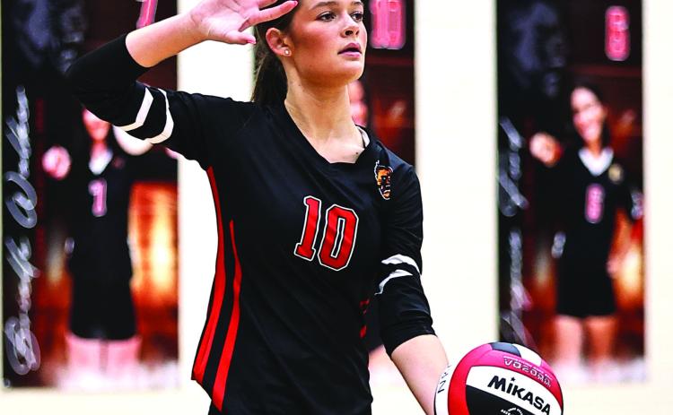 Brianna Ogden at the serving line.