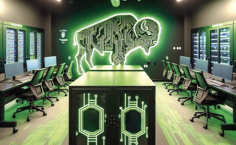 Oklahoma Baptist University has announced an upcoming cybersecurity lab, a hands-on facility made possible in part by a $25,000 grant from craigslist founder Craig Newmark and Craig Newmark Philanthropies. The lab is set to open in January 2026 as part of the renovated Thurmond Hall. Shown is a conceptual illustration and not a final rendering of the cybersecurity lab. Photo provided by OBU