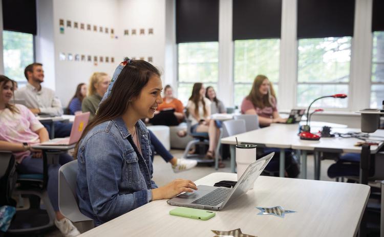 OBU is now offering an 18-hour graduate level certificate program leading to alternative teaching certification in the state of Oklahoma. OBU photo by Clinton Sinclair.