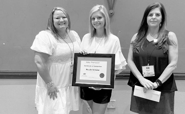 Dist. #3 Commissioner Receives Roads Scholar Certificate