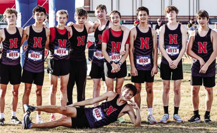 NRC's High School Boys Team took first place at the North Rock Creek Heartland Championship Cross Country Meet. They had 10 runners, and five placed in the top six for the day.