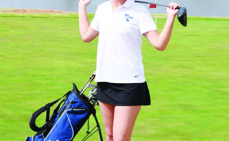 Bethel senior Kloee Nichols was chosen as one of two seniors from the eastern half of the state for the Class 3A All-State Team. She was selected after playing in the Class 3A State Tournament at Lake Murray, May 3-4, where she shot a 94 and 89. Bethel Girls Golf Coach Tommy Block said Nichols has only played golf for two years and will compete in the All-State Games in July at Tulsa. Photo provided.