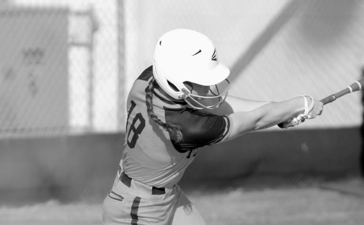 Tecumseh senior Katie Overstreet hits a single in the fourth inning of the Aug. 13 game with Cleveland. The Lady Savages won, 10-0. Countywide &amp; Sun/Natasha Dunagan