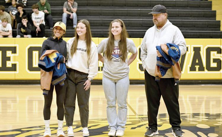 Tecumseh seniors Jessi Hull and Katie Overstreet