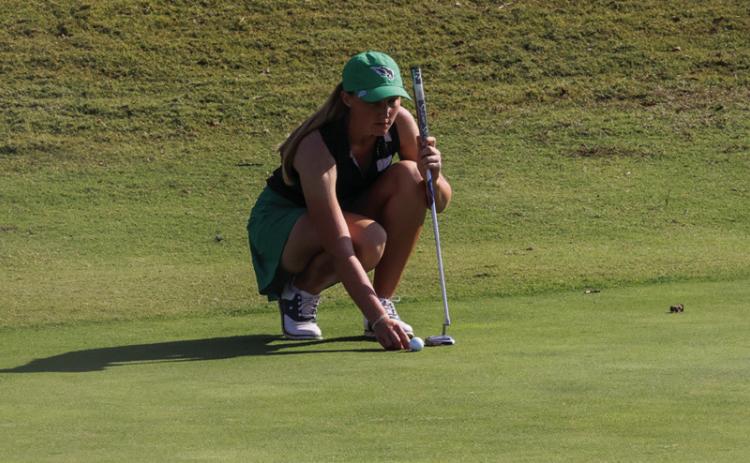 Emilee Pierce finished the Regional Preview tied for 64th. Photo provided by OBU