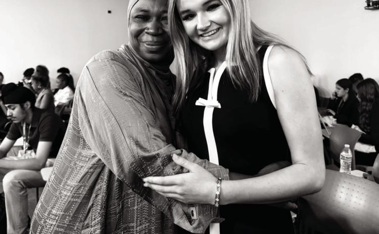Shawnee High School senior Ally Fitchner is pictured with Dr. Aisha whom she said made a lasting impression. Photos provided