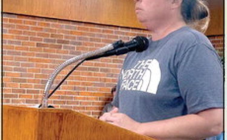 Casey Kellogg with Illusion Softball 2K14 addressed the Tecumseh City Councl Monday, Aug. 7, about moving the current contract with the Tecumseh Youth Sport Association to Illusion Softball 2K14. Officers with TYSA also addressed the board. No action was taken. Countywide &amp; Sun/Suzie Campbell