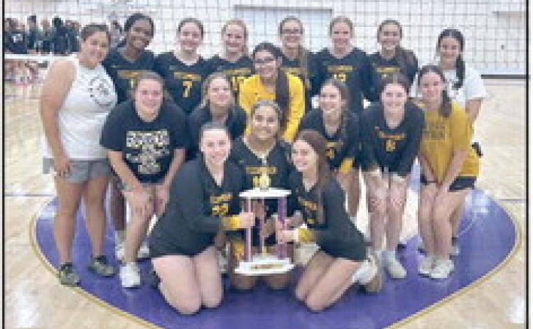 The Tecumseh Lady Savages Volleyball team captured second place in the gold bracket at the Chickasha Tournament last weekend. Photo provided